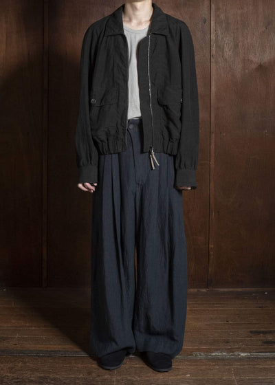 ZIGGY CHEN WIDE-LEG TROSUERS DARK INDIGO 0M2620510
