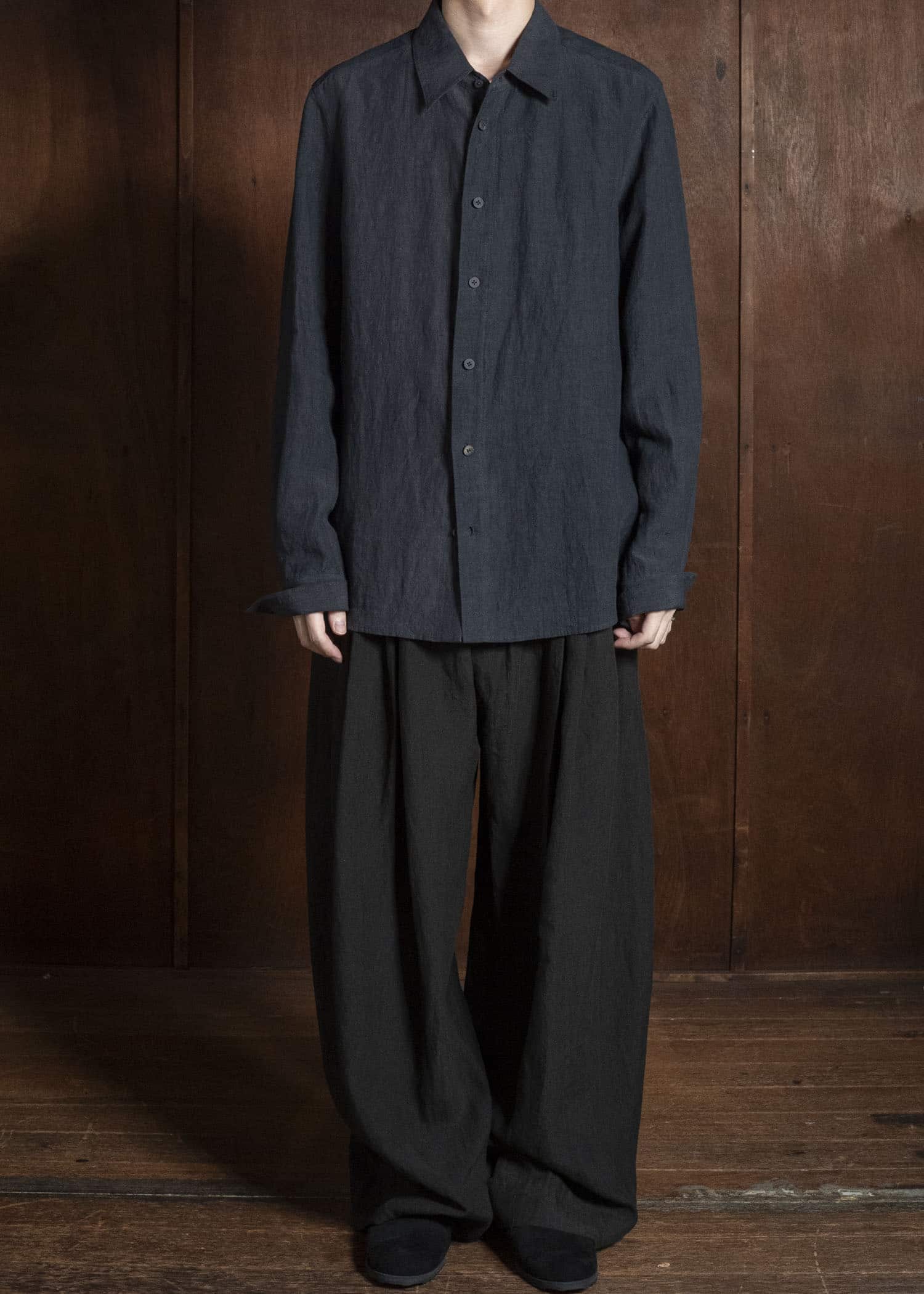 ZIGGY CHEN CLASSIC SPREAD COLLAR SHIRT 25 0M2620710