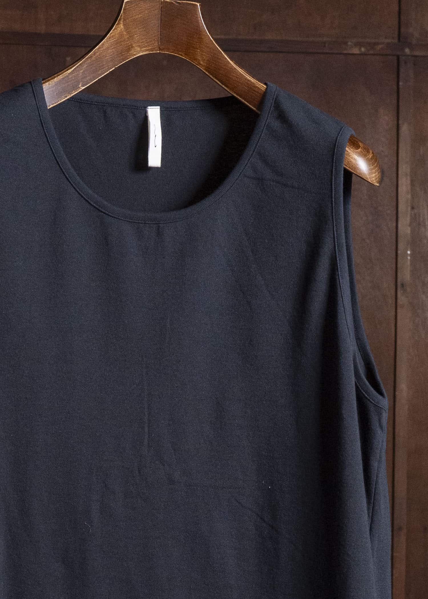 shi shi 26S3C2BK COCOON-wide tank top BK