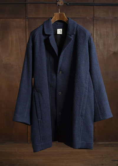 JAN-JAN VAN ESSCHE COAT#33 BLAZER-STYLE OVERCOAT Brushed Alpaca Wool