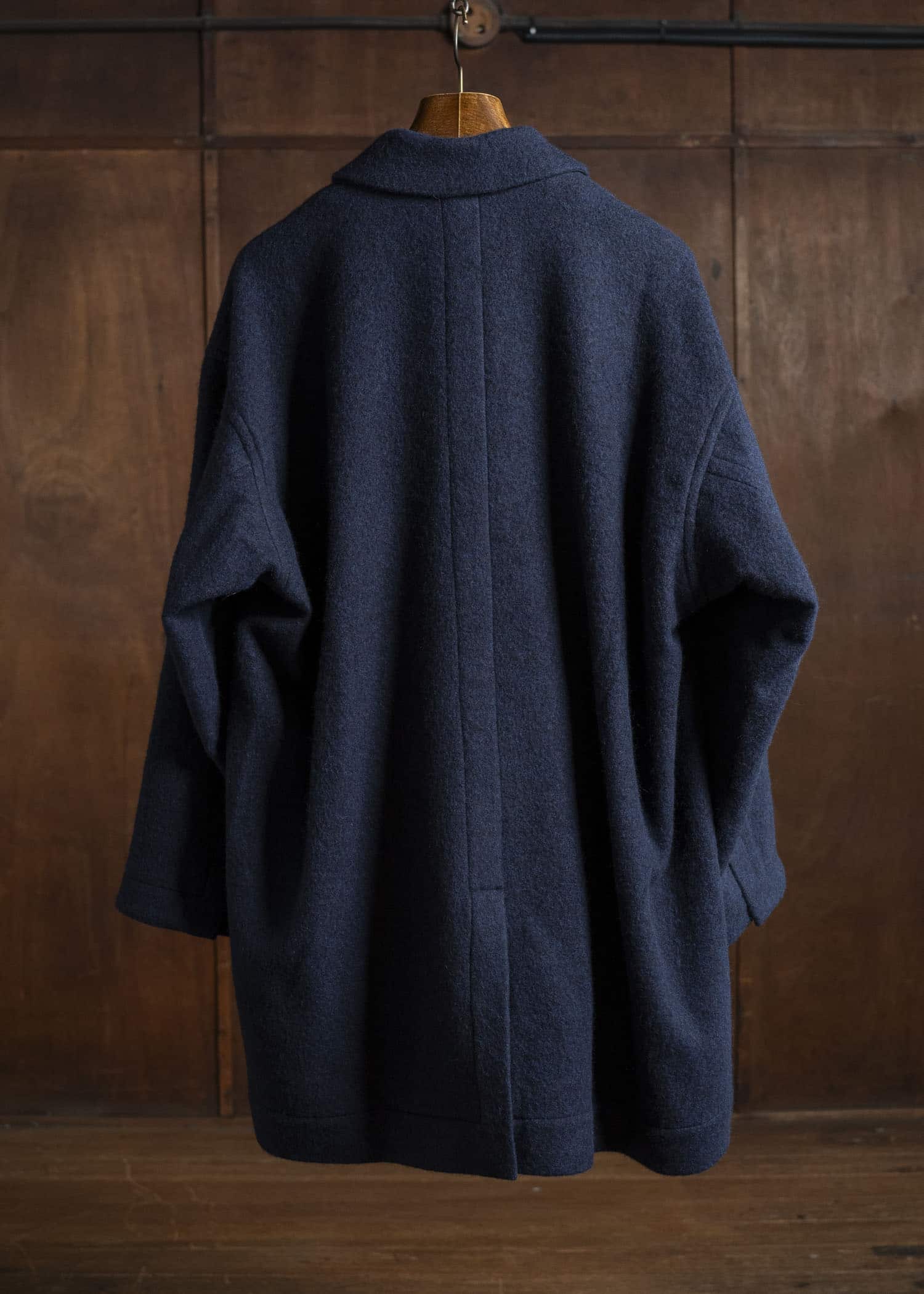 JAN-JAN VAN ESSCHE COAT#33 BLAZER-STYLE OVERCOAT Brushed Alpaca Wool