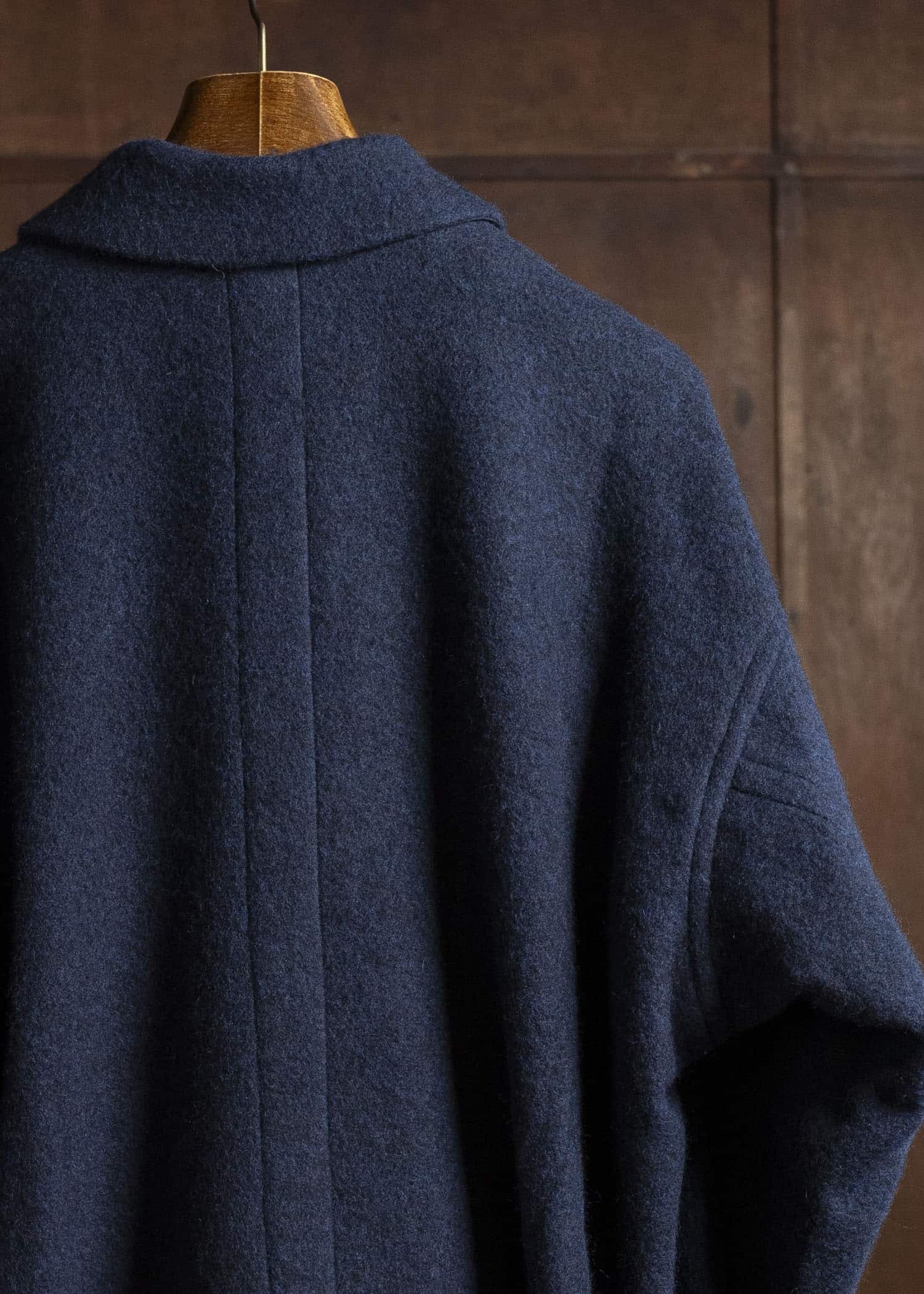 JAN-JAN VAN ESSCHE COAT#33 BLAZER-STYLE OVERCOAT Brushed Alpaca Wool