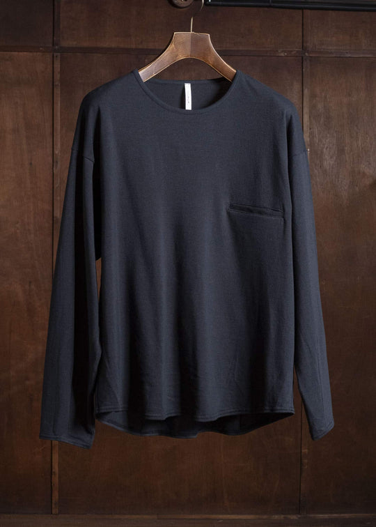 shi shi 26S2C1BK COCOON-longsleeve tee BK