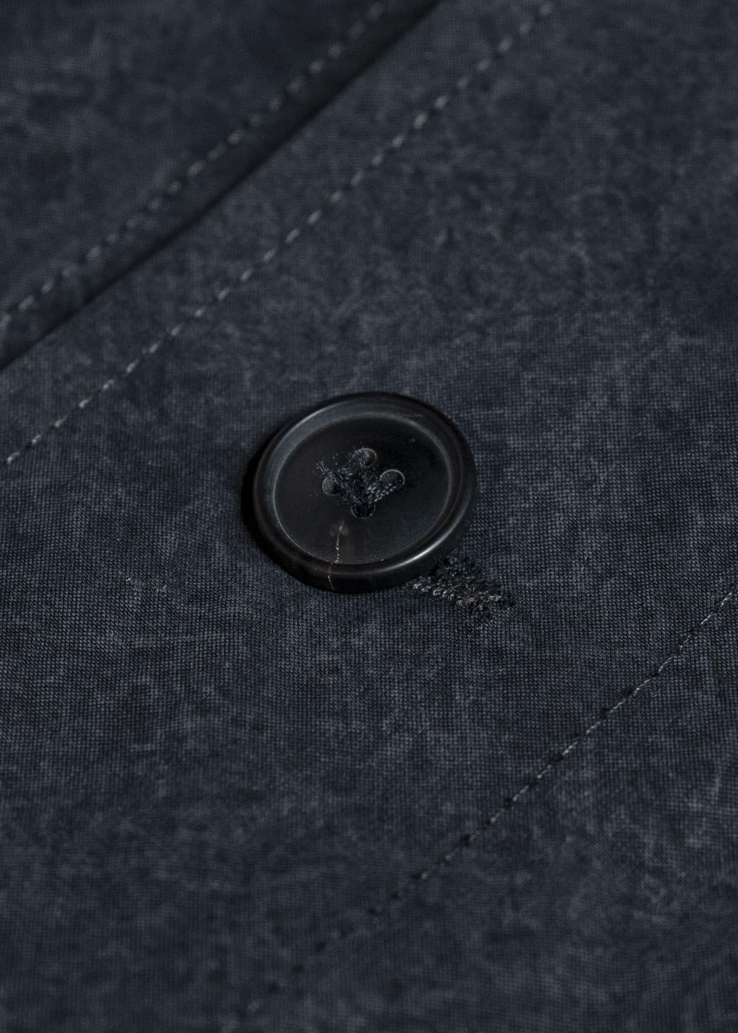 JAN-JAN VAN ESSCHE COAT#34 LONG COAT Time Washed Canvas Black