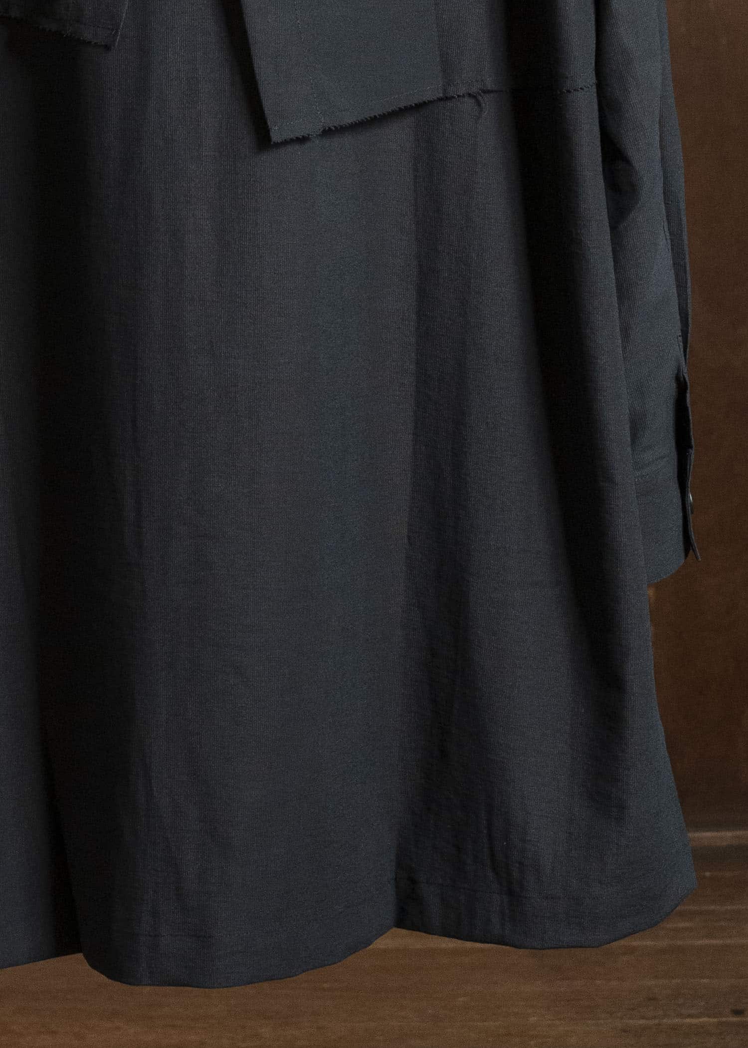 OVERSIZED LAYERED SHIRT BLACK 26SS-PE-LSH-02