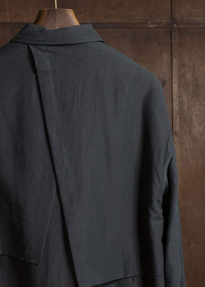 Professor.E OVERSIZED LAYERED SHIRT BLACK 26SS-PE-LSH-02