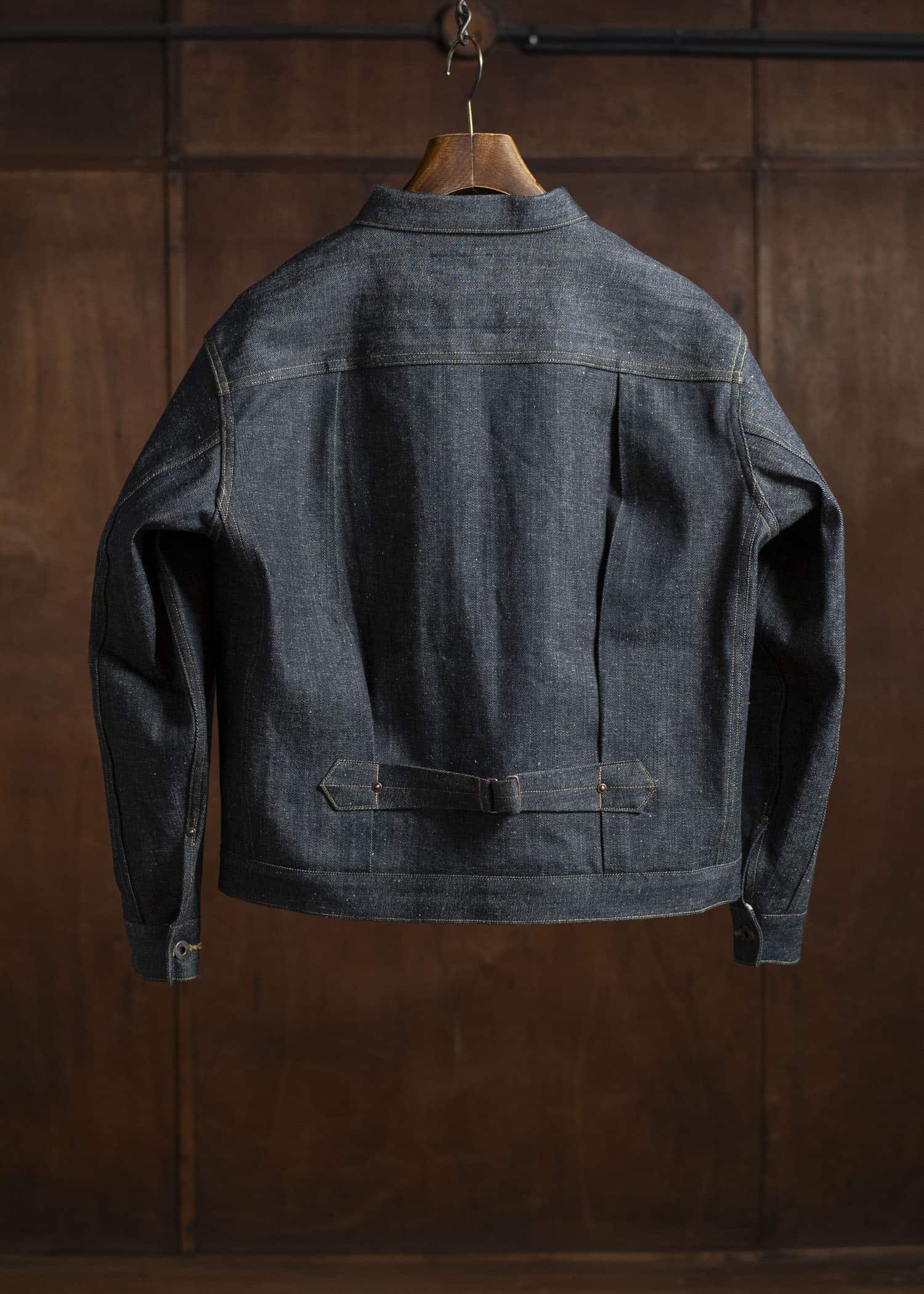Taiga Takahashi Lot.714-Raw Indigo Denim Jacket Side Panel Raw Indigo