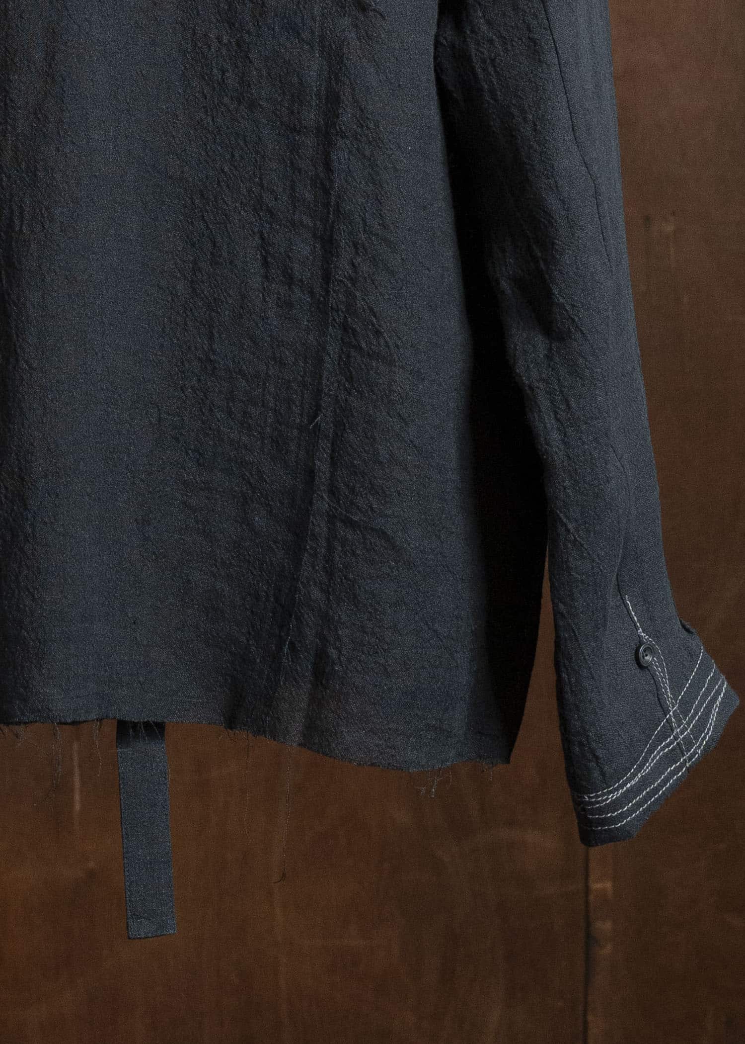 Professor.E POPLIN SHIRT BLACK 26SS-PE-LSH-03