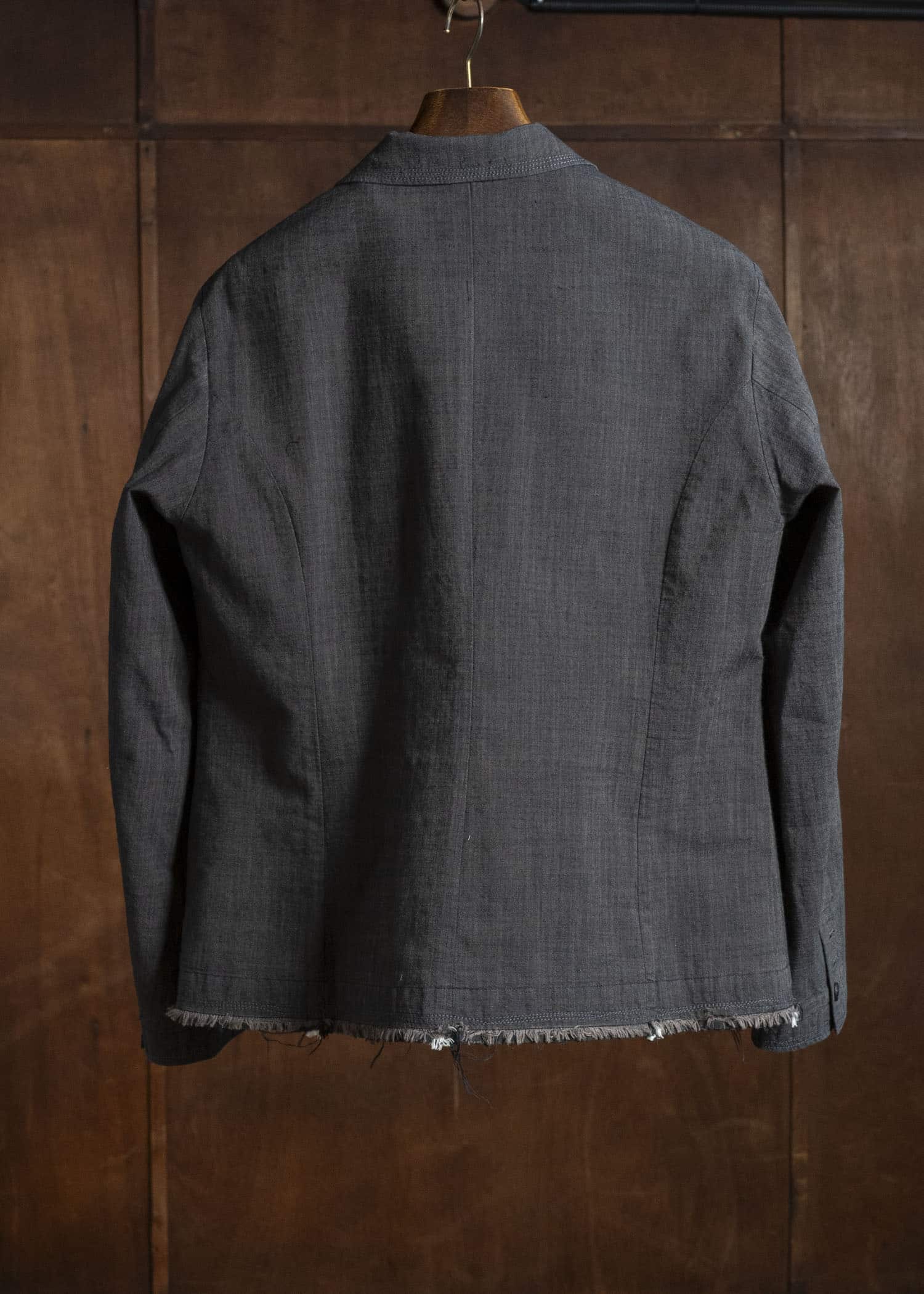 Professor.E ZIG-ZAG STITCH BLAZER DUST GREY 26SS-PE-JKT-05