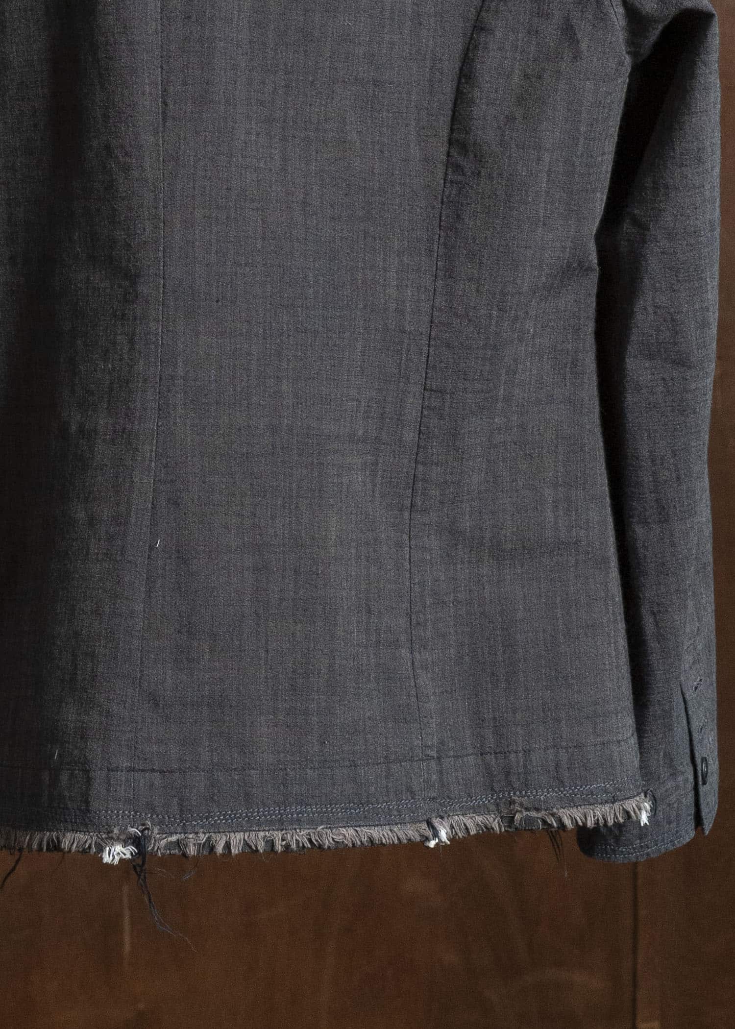 Professor.E ZIG-ZAG STITCH BLAZER DUST GREY 26SS-PE-JKT-05