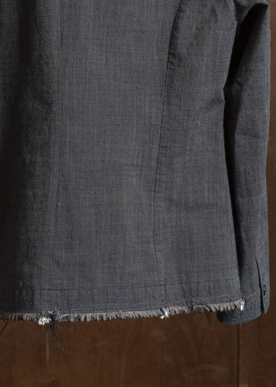 Professor.E ZIG-ZAG STITCH BLAZER DUST GREY 26SS-PE-JKT-05
