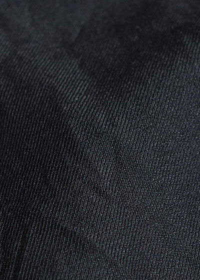 JAN-JAN VAN ESSCHE TROSERS #72 CHINO STYLE TROUSERS Linen Wool Twill Pitch Black