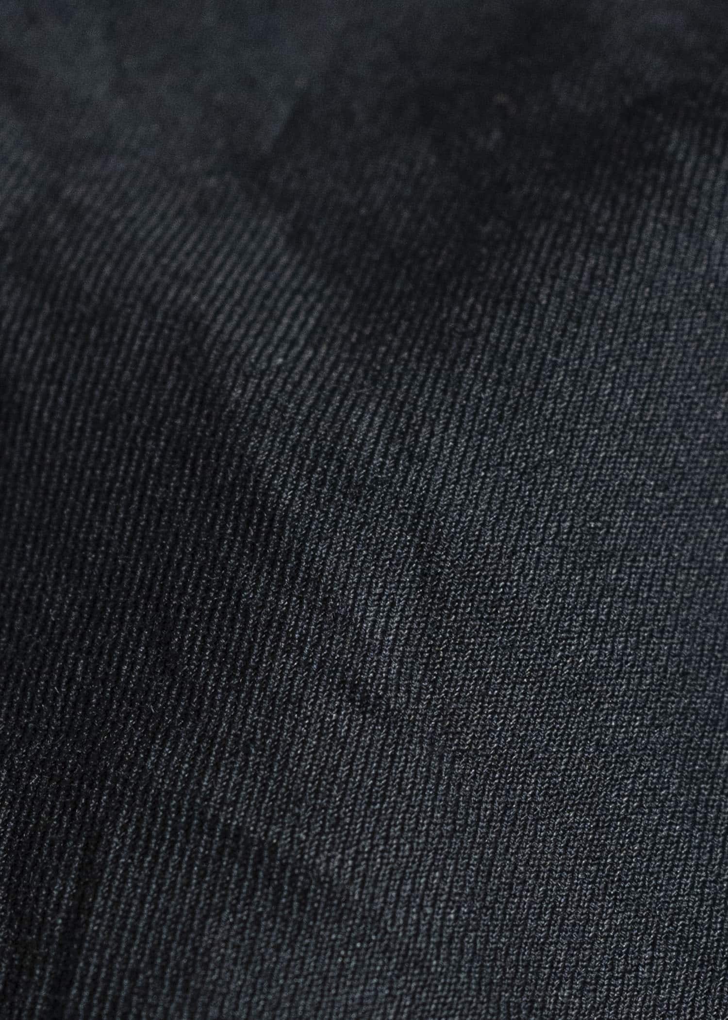 JAN-JAN VAN ESSCHE TROSERS #72 CHINO STYLE TROUSERS Linen Wool Twill Pitch Black