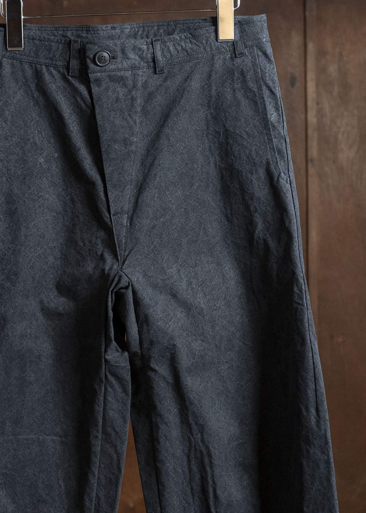 JAN-JAN VAN ESSCHE TROSERS #72 CHINO STYLE TROUSERS Time Washed Canvas Black