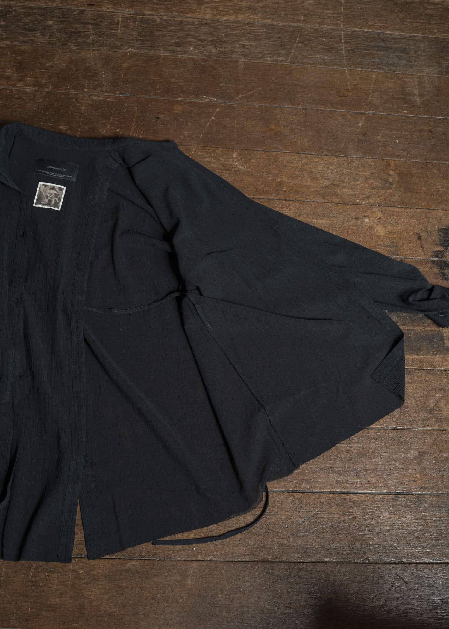 Professor.E STRUCTURED OVERSIZED SHIRT BLACK 26SS-WNS-LSH-03