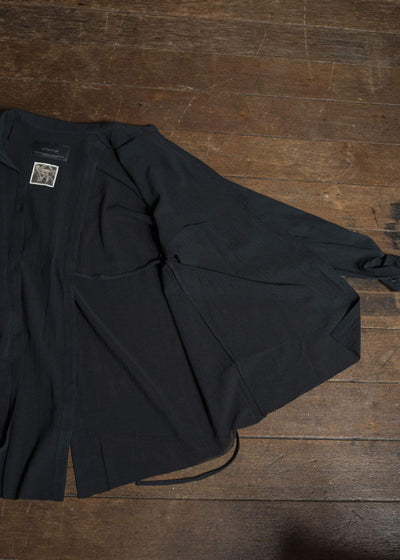 Professor.E STRUCTURED OVERSIZED SHIRT BLACK 26SS-WNS-LSH-03