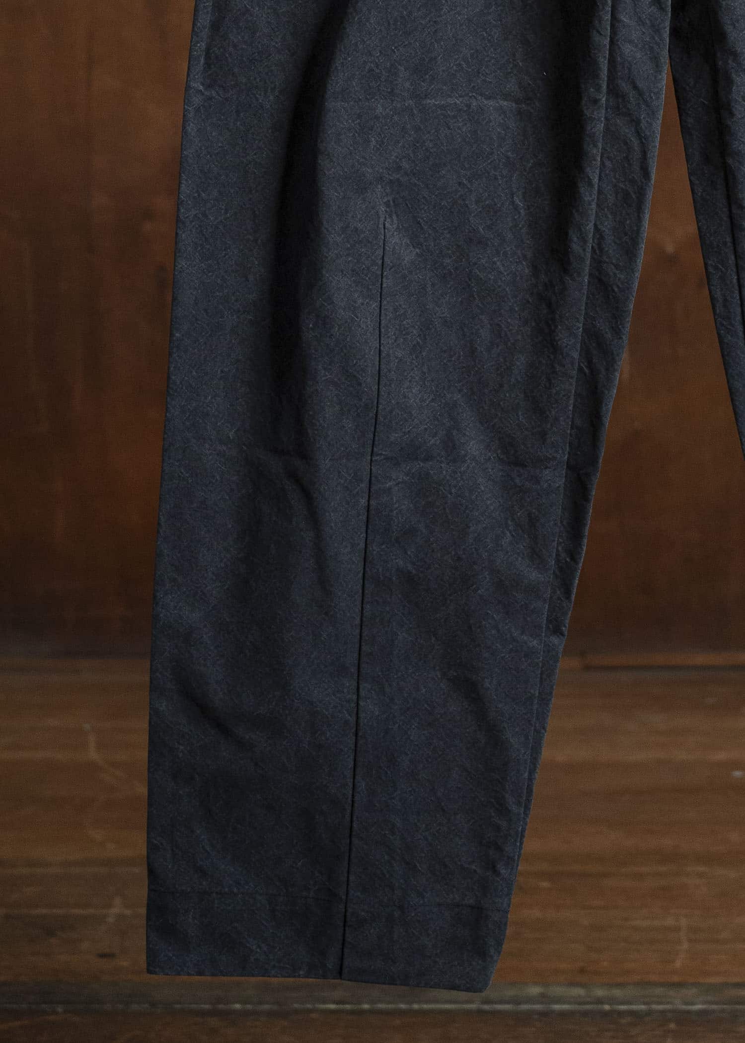 JAN-JAN VAN ESSCHE TROSERS #72 CHINO STYLE TROUSERS Time Washed Canvas Black
