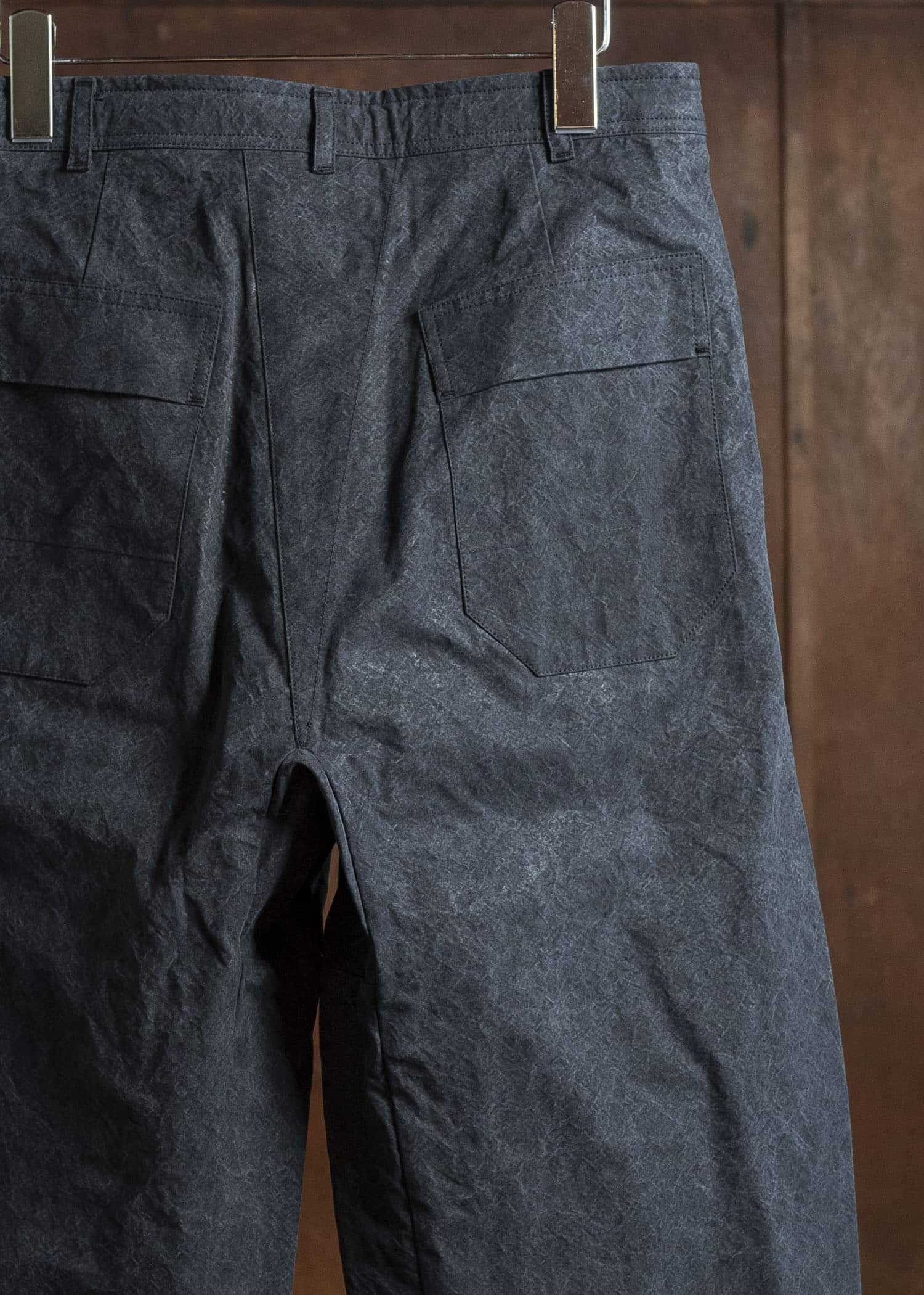 JAN-JAN VAN ESSCHE TROSERS #72 CHINO STYLE TROUSERS Time Washed Canvas Black