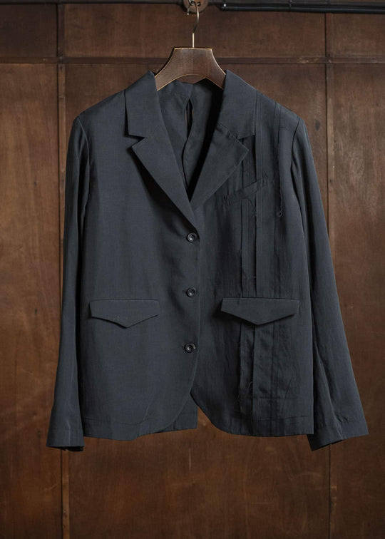 Professor.E SPLIT-BACK BLAZER BLACK 26SS-WNS-JKT-01