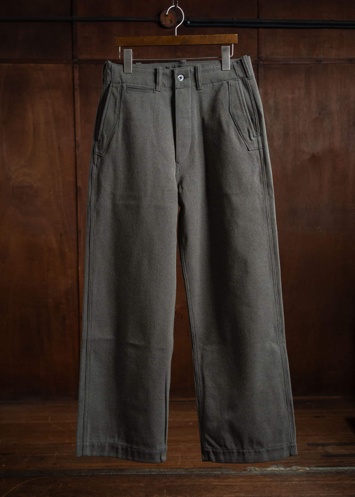 Taiga Takahashi Engineer Trousers Sage Green Lot.202