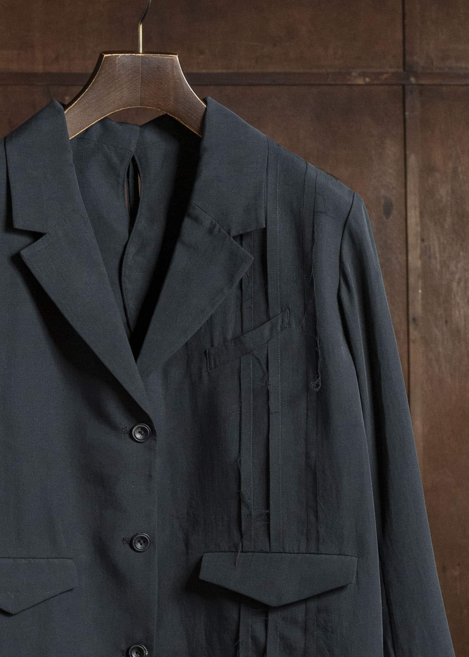 Professor.E SPLIT-BACK BLAZER BLACK 26SS-WNS-JKT-01