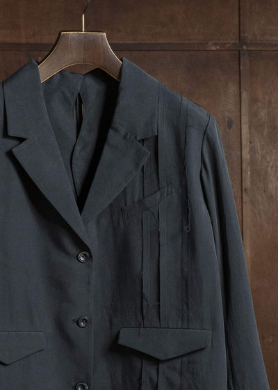 Professor.E SPLIT-BACK BLAZER BLACK 26SS-WNS-JKT-01