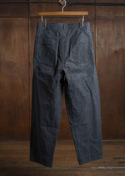 JAN-JAN VAN ESSCHE TROSERS #72 CHINO STYLE TROUSERS Time Washed Canvas Black