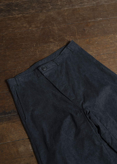 JAN-JAN VAN ESSCHE TROSERS #72 CHINO STYLE TROUSERS Time Washed Canvas Black