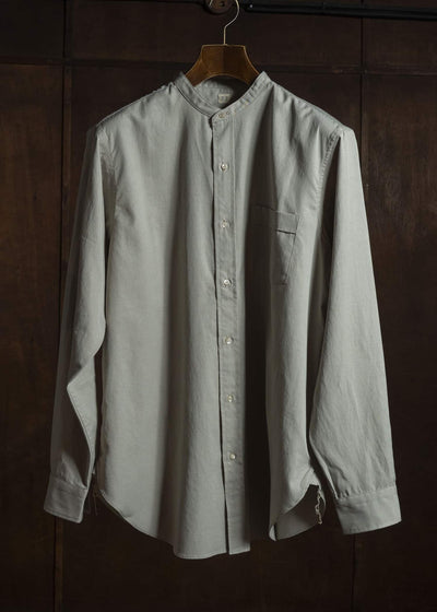 Taiga Takahashi Lot.104-Beige Band Collar Shirt Beige