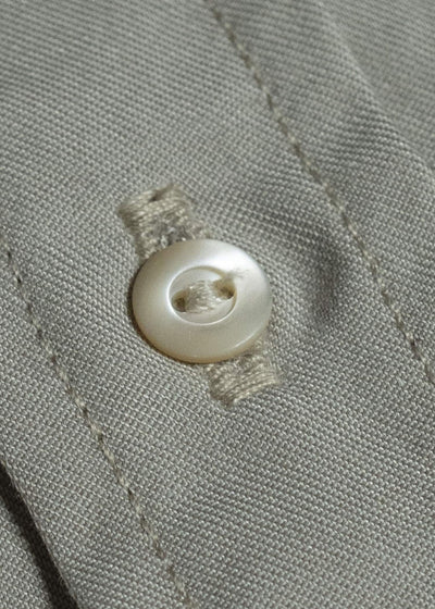 Taiga Takahashi Lot.104-Beige Band Collar Shirt Beige