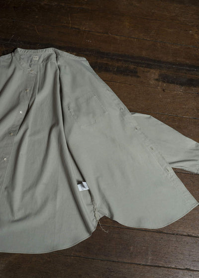 Taiga Takahashi Lot.104-Beige Band Collar Shirt Beige