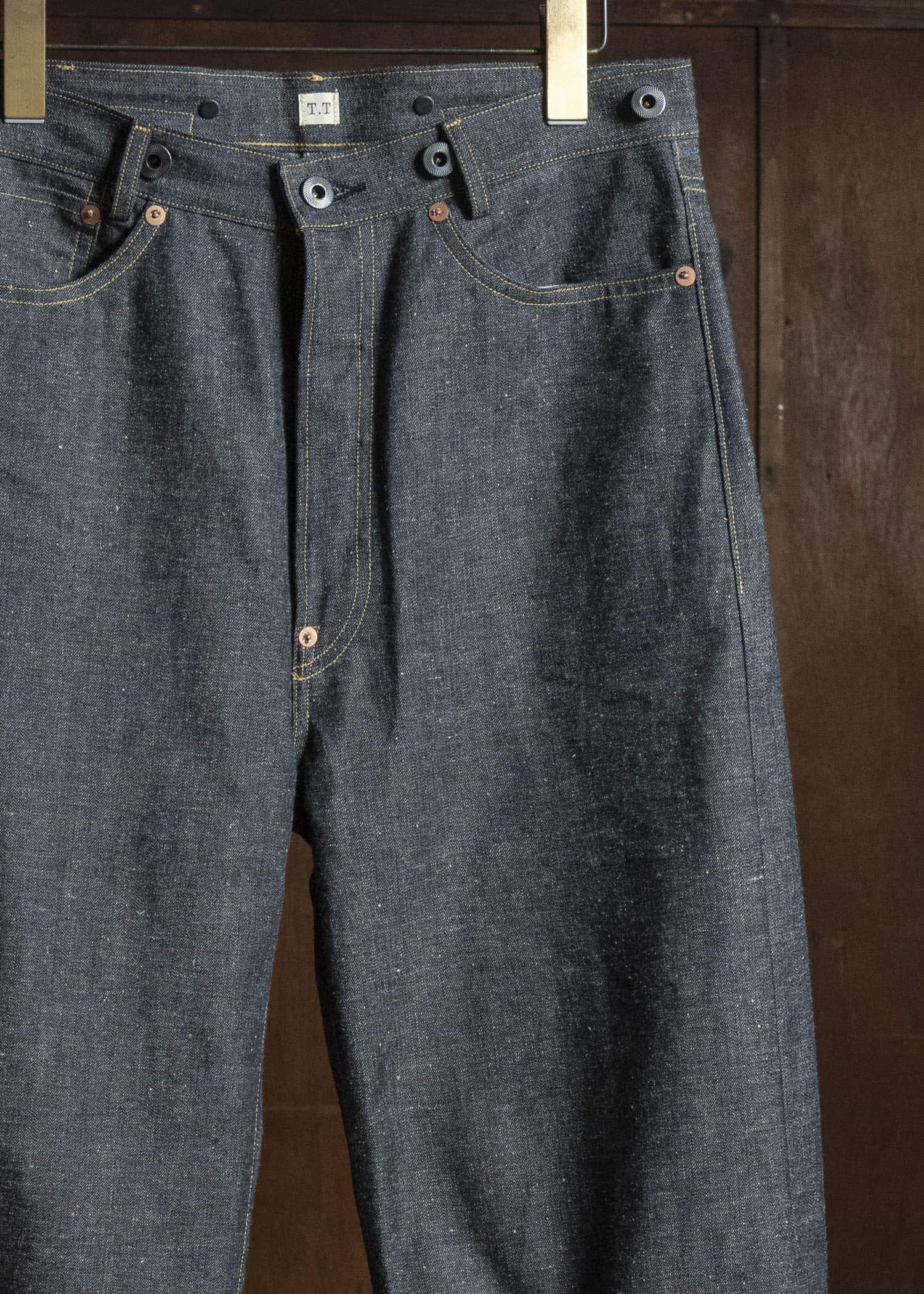 Taiga Takahashi Lot.721-Raw Indigo Denim Trousers C.1930’S Raw Indigo