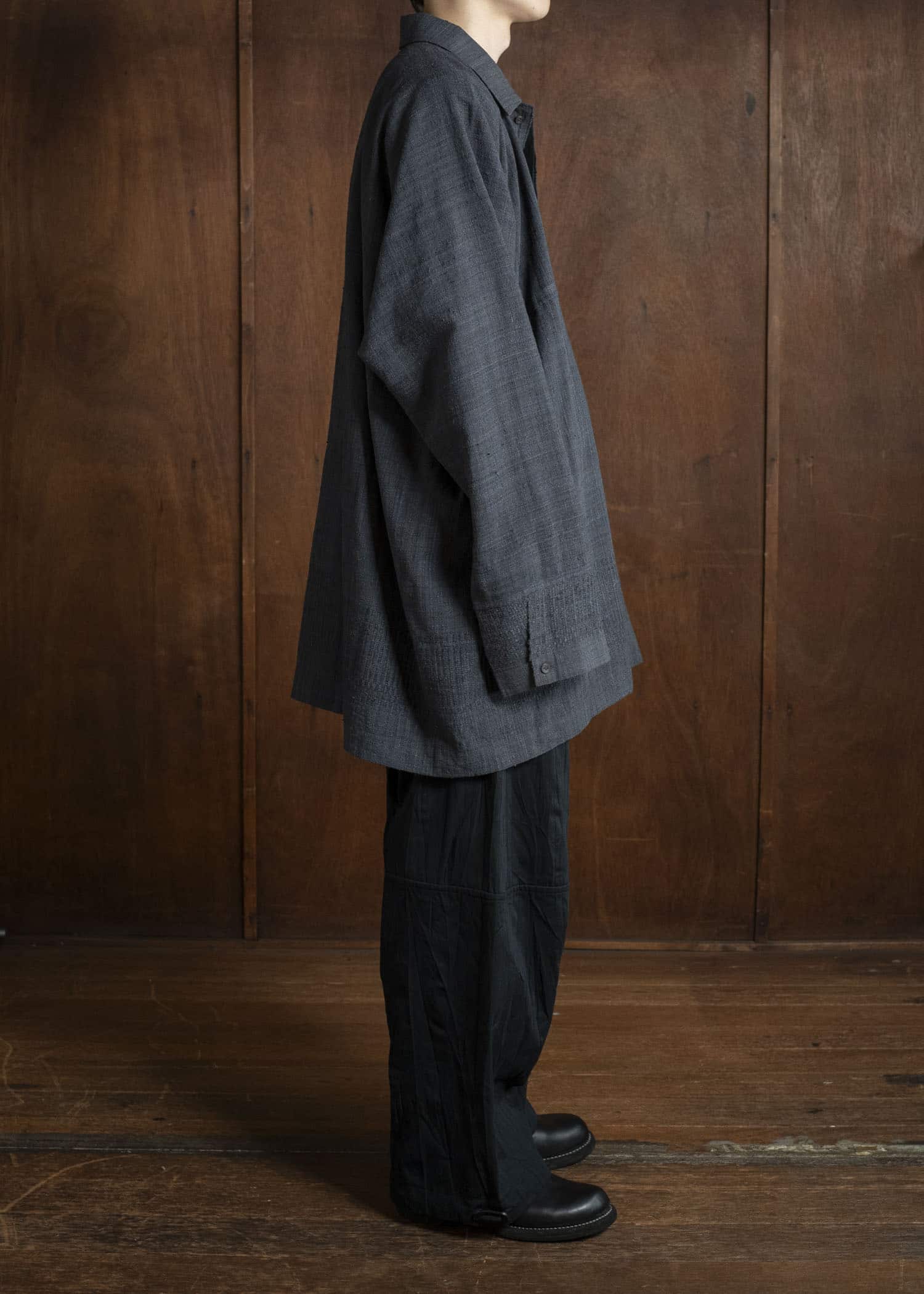 JAN-JAN VAN ESSCHE SHIRT#112 HANDWOVEN ERI FERMENTED