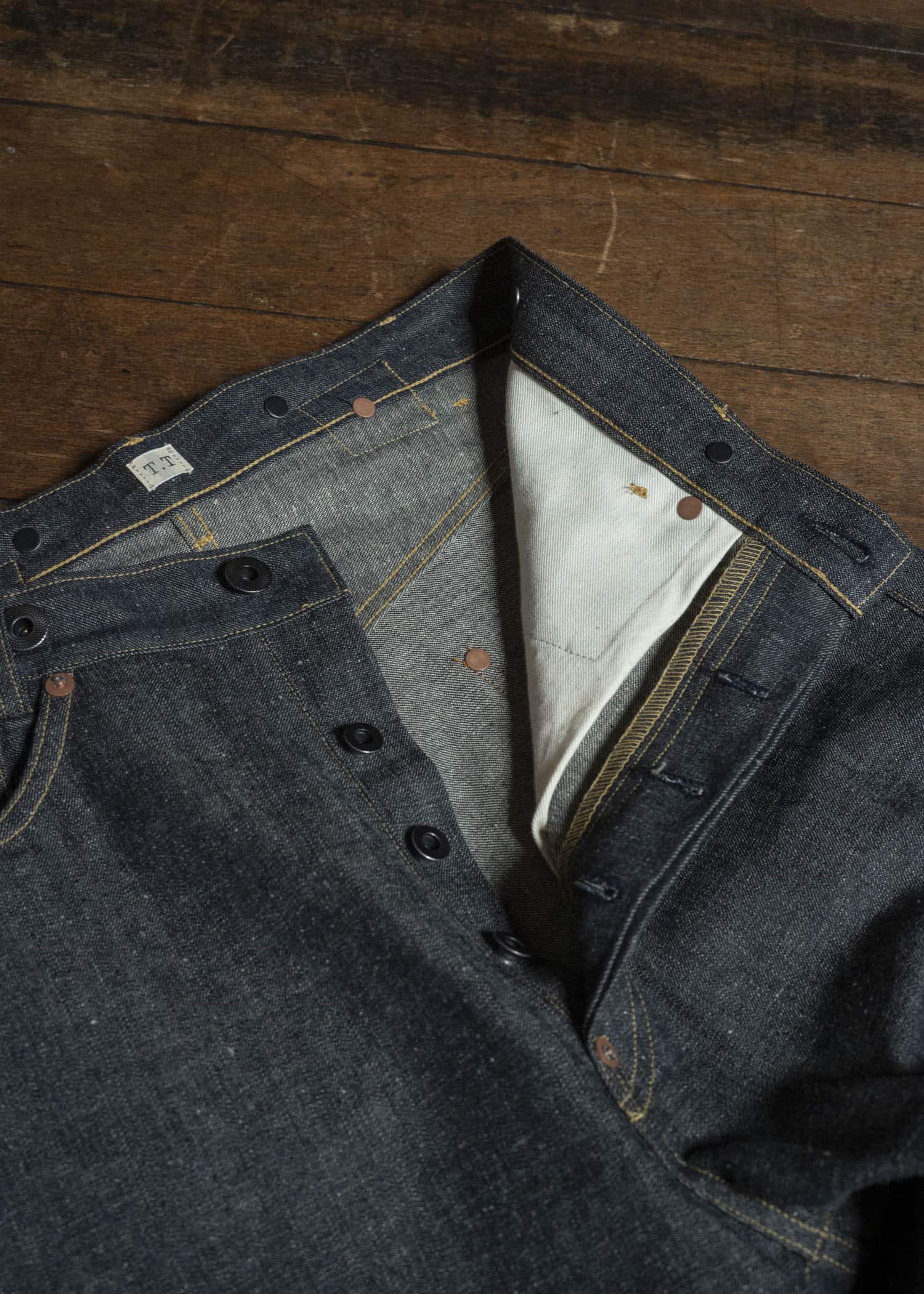 Taiga Takahashi Lot.721-Raw Indigo Denim Trousers C.1930’S Raw Indigo