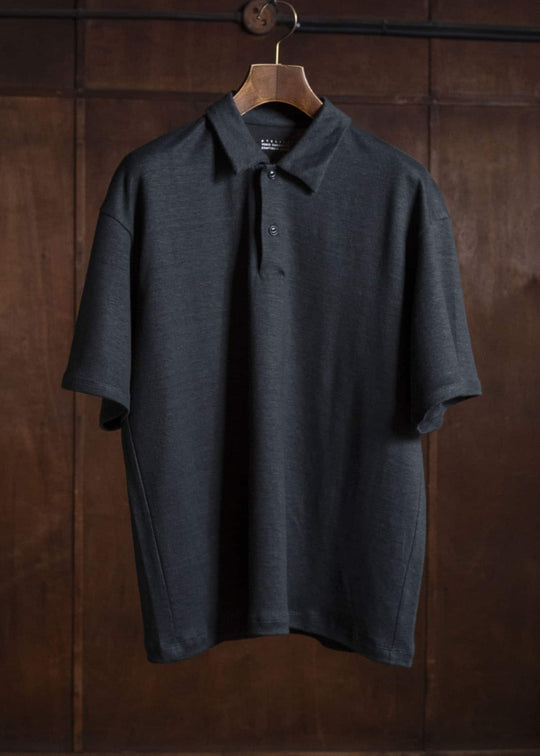 YOKO SAKAMOTO YS-26SS-82-BLACK Polo BLACK