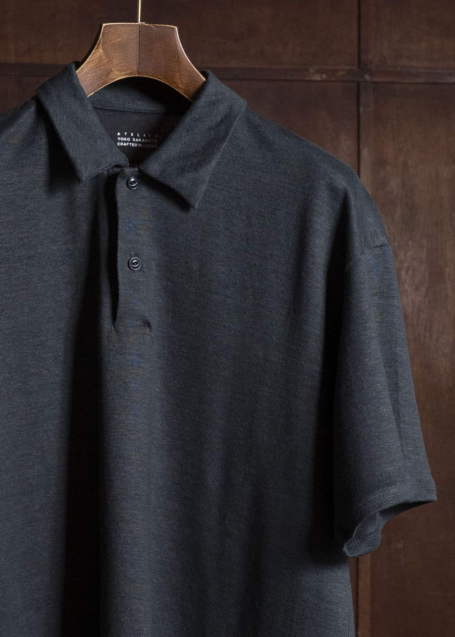 YOKO SAKAMOTO YS-26SS-82-BLACK Polo BLACK