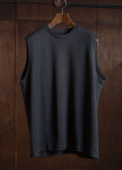 YOKO SAKAMOTO YS-26SS-83-BLACK Sleeveless Top BLACK