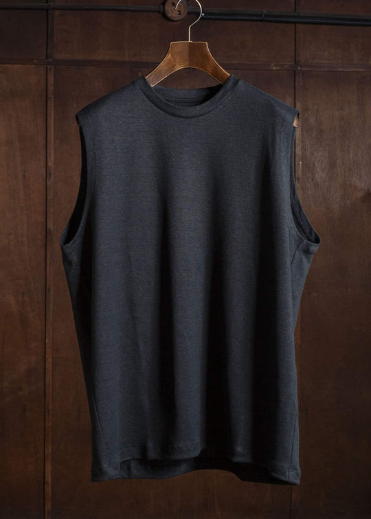 YOKO SAKAMOTO YS-26SS-83-BLACK Sleeveless Top BLACK