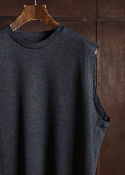 YOKO SAKAMOTO YS-26SS-83-BLACK Sleeveless Top BLACK