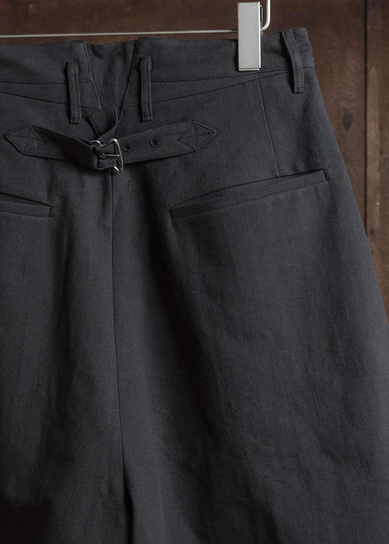 Professor.E BUTTON DRAFT SHORTS BLACK 26SS-PE-TRS-01