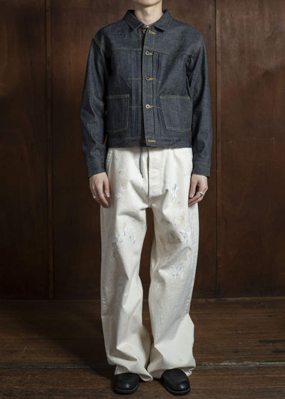 Taiga Takahashi Denim Jacket Side Panel Lot.714 Raw Indigo