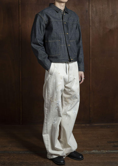 Taiga Takahashi Denim Jacket Side Panel Lot.714 Raw Indigo