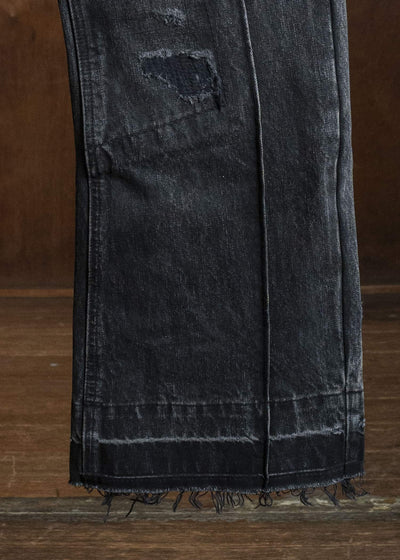 Professor.E AGED DENIM WASHED BLACK 26SS-PE-TRL-06