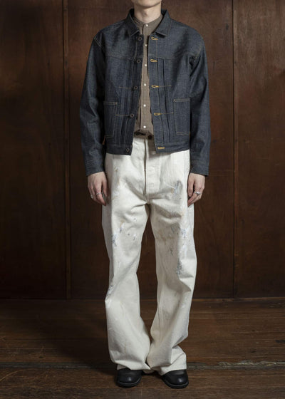 Taiga Takahashi Denim Jacket Side Panel Lot.714 Raw Indigo