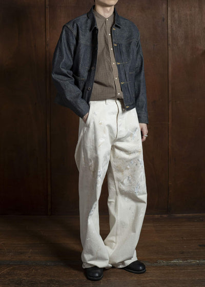 Taiga Takahashi Denim Jacket Side Panel Lot.714 Raw Indigo