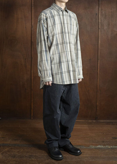 JAN-JAN VAN ESSCHE TROSERS #72 CHINO STYLE TROUSERS Time Washed Canvas Black