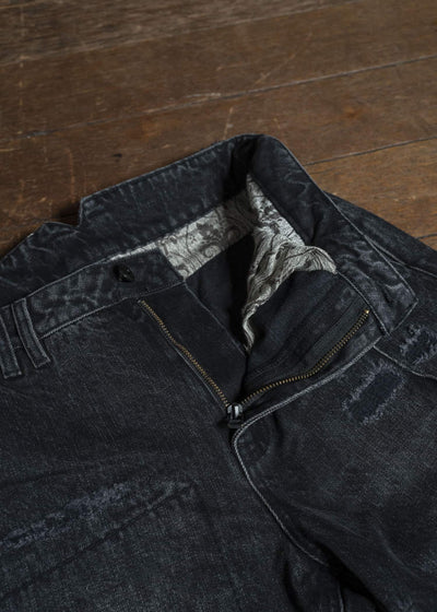Professor.E AGED DENIM WASHED BLACK 26SS-PE-TRL-06