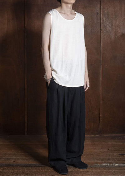 shi shi 26S3C2KN COCOON-wide tank top KN