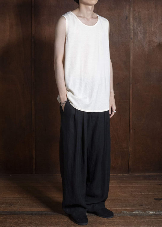 shi shi 26S3C2KN COCOON-wide tank top KN
