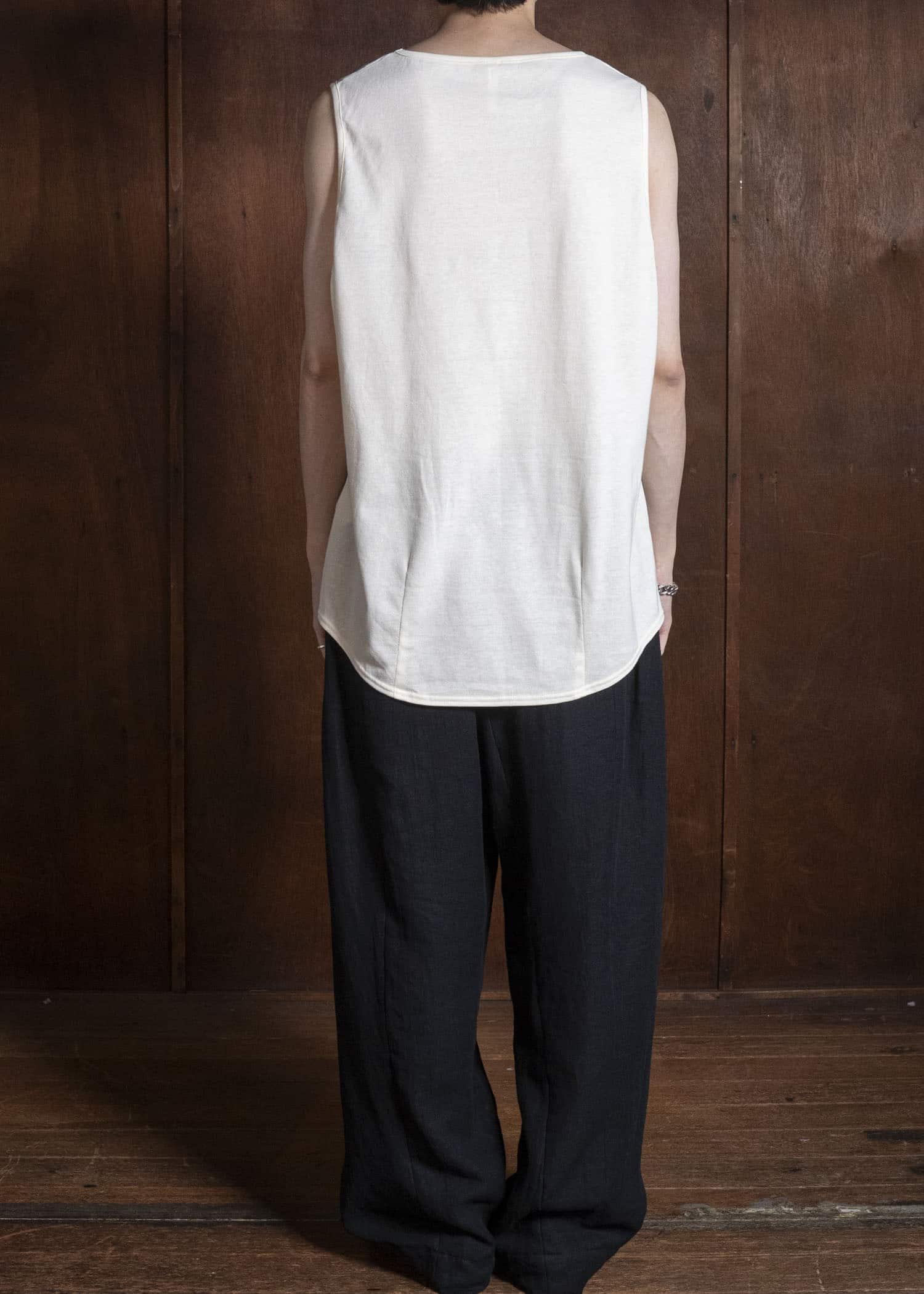 shi shi 26S3C2KN COCOON-wide tank top KN